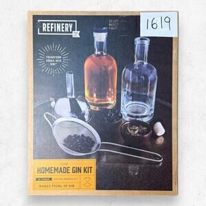 Refinery & Co Homemade Gin Kit 6 Piece Makes 750ml of Gin New Box is Damaged